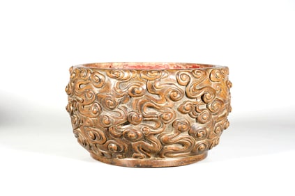 An Agarwood Cloud-Patterned Bowl