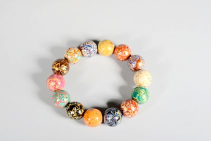 A Pineapple Lacquer Bracelet