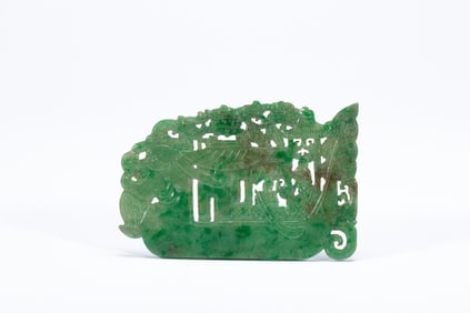 Jadeite Carved Character Story Pattern Bi