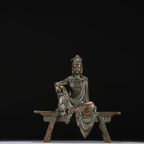 Bronze Carved Avalokitesvara Figure