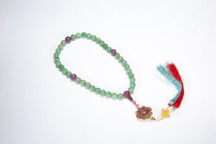 Jadeite Bead Bracelet