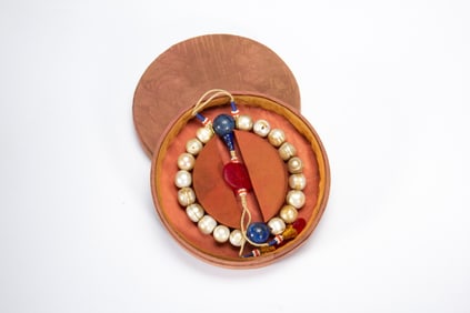 White Pearl Eighteen Praying Bead Bracelet