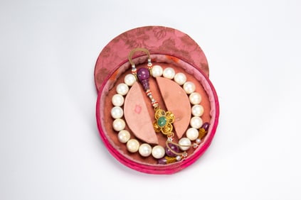 White Pearl Eighteen Praying Bead Bracelet