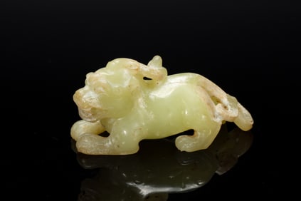 Jade Carved Beast Shape Ornament