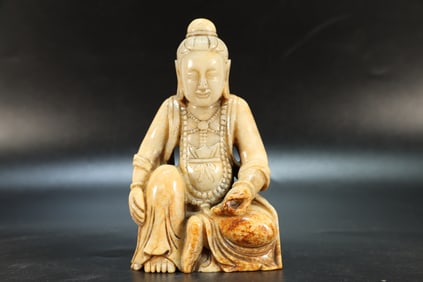 Jade Carved Buddha Figure