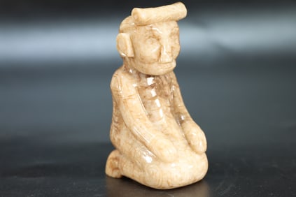 Jade Carved Character Shape Ornament