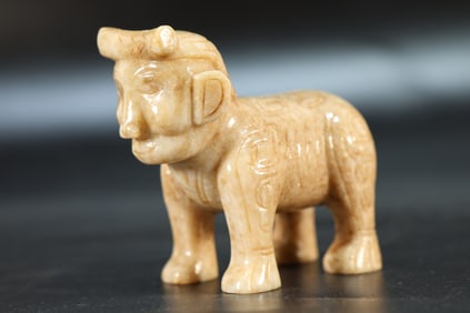 Jade Carved Character Shape Ornament