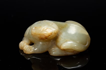 Jade Carved Beast Shape Ornament