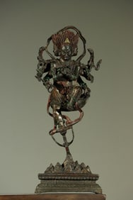 Bronze Colour Painted Ajitasena Figure