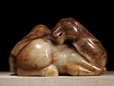 Jade Carved Camel Shape Ornament