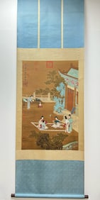 Chinese Drawing Beauty Story Painting,Song Huizong Mark