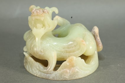 Jade Carved Beast Shape Ornament