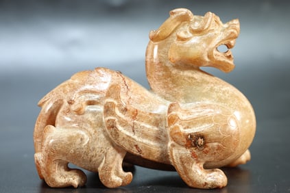 Jade Carved Beast Shape Figure