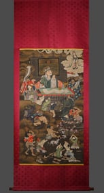 Chinese Drawing Character Story Painting,Wu Daozi Mark