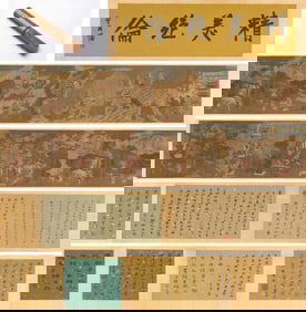 Li Gonglin (1049-1106), attributed to, Zen Buddhist Figure Narrative Handscroll