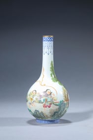 A Famille-Rose 'Figure' Vase