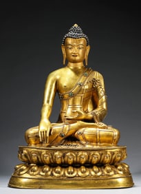 A Tibetan Tashilhunpo-Style Figure of Shakyamuni