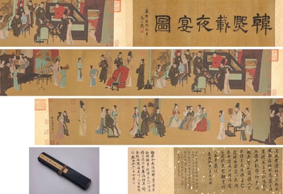 Tang Yin (1470-1524), attributed to, Copy of Night Revels of Han Xizai