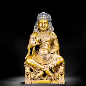 AN ALLOY BRONZE STATUE OF GANDHARA