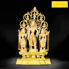 AN ALLOY BRONZE BUDDHA STATUE