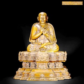 AN ALLOY BRONZE BUDDHA STATUE