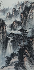 A CHINESE HAND PAINTING WITH THE MARK OF DONG SHOUPING