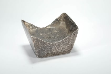 Silver Ingot Ornament