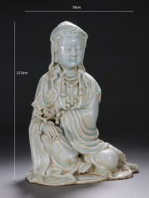 Hutian Ware Porcelain GuanYin Figure