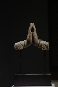 Stone Buddha Hand Figure