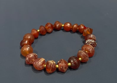 Agate Bead Bracelet
