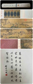 Chinese Drawing Character Story Hand Scroll,Ding Guanpeng Mark