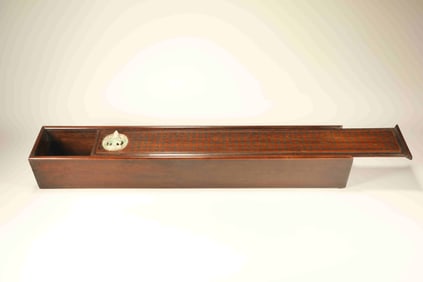 Huanghuali Wood Inlaid Jadeite Carved Buddha and Poetry Pattern Lid Box