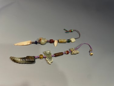 Jade Carved Beast Shape Necklace