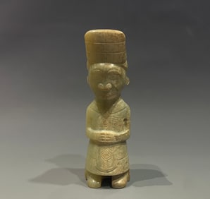 Jade Carved Character Shape Ornament