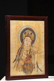 Colour Painted GuanYin Pattern Mural