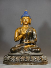 Gilt Bronze Infinite Life Buddha Figure