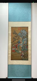 Chinese Drawing Character Story Painting,Liu Songnian Mark