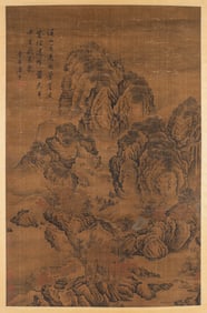 Tang Yin (1470-1524), attributed to, Secluded Dwelling by a Mountain Stream