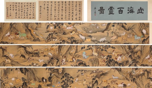 Zhang Daqian (1899-1983), attributed to, Hundred Spirits of Mountains and Seas Handscroll