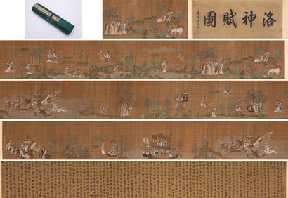 Zhao Mengfu (1254-1322), attributed to, Goddess of the Luo River Handscroll