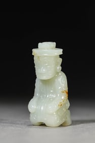 A Jade Kneeling Figure