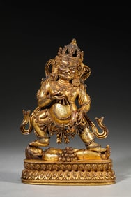 A Gilt-Bronze Figure of Jambhala
