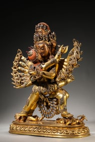 A Gilt-Bronze Chakrasamvara
