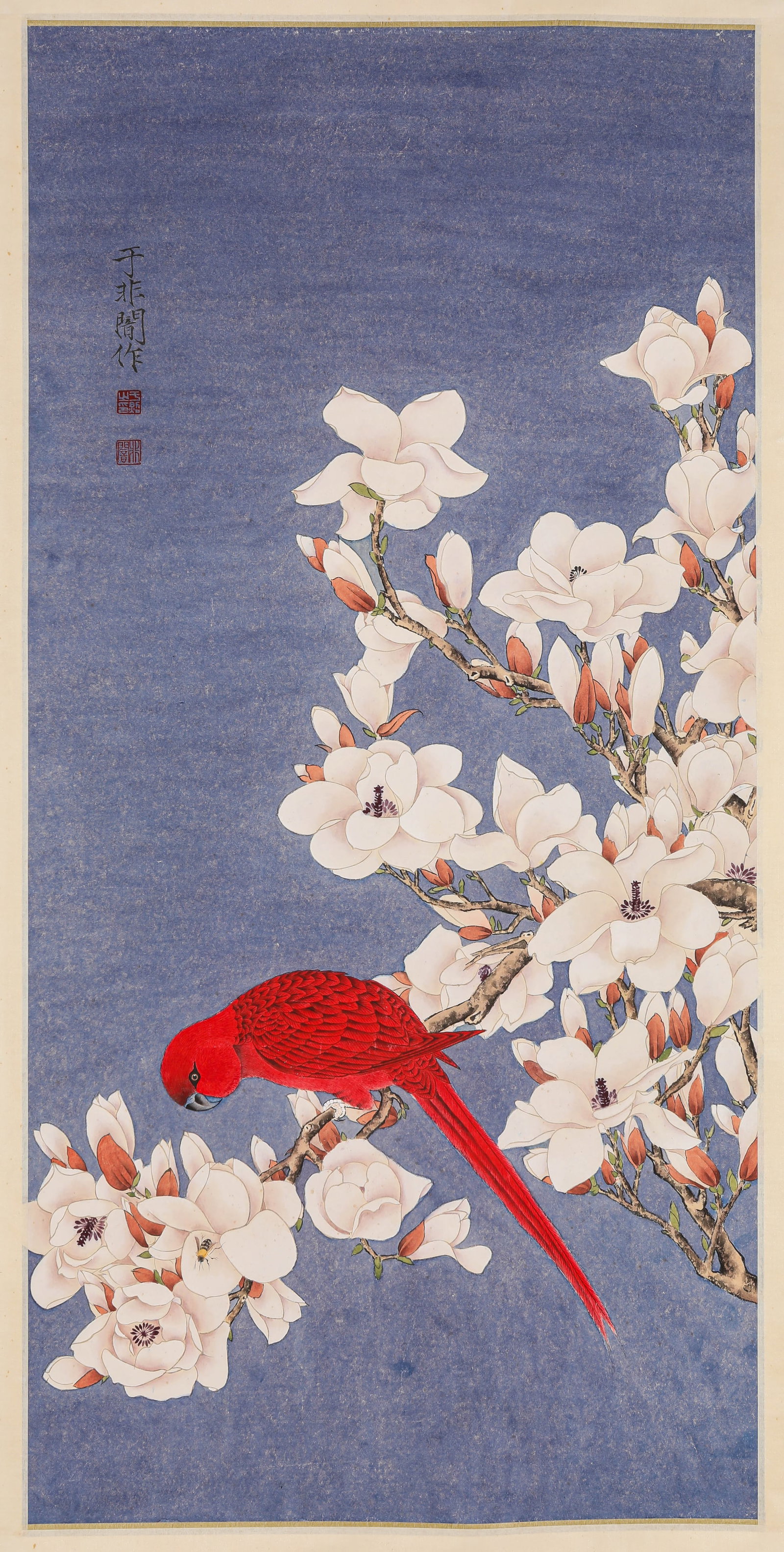 Yu Fei'an (1889-1959), attributed to, Flower-and-Bird: Yu Fei'an (1889-1959), attributed to, Flower-and-Bird (45.5 x 93cm)