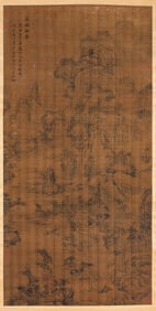 Wang Meng (1308-1385), attributed to, Secluded Dwelling by Mountain Stream