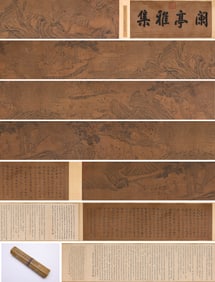 Li Gonglin (1049-1106), attributed to, Gathering at Orchid Pavilion Handscroll