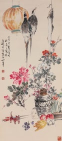 Wang Xuetao (1903-1982), attributed to, Flower-and-Bird