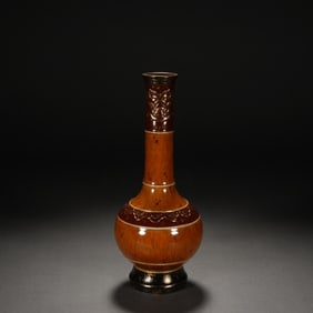 Marble Glazed Porcelain Vase