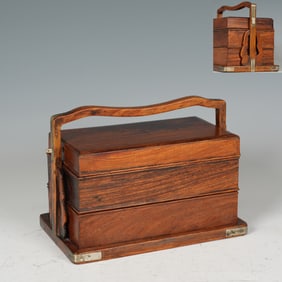 Huanghuali Wood Food Tray Box