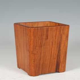 Huanghuali Wood Brush Pot